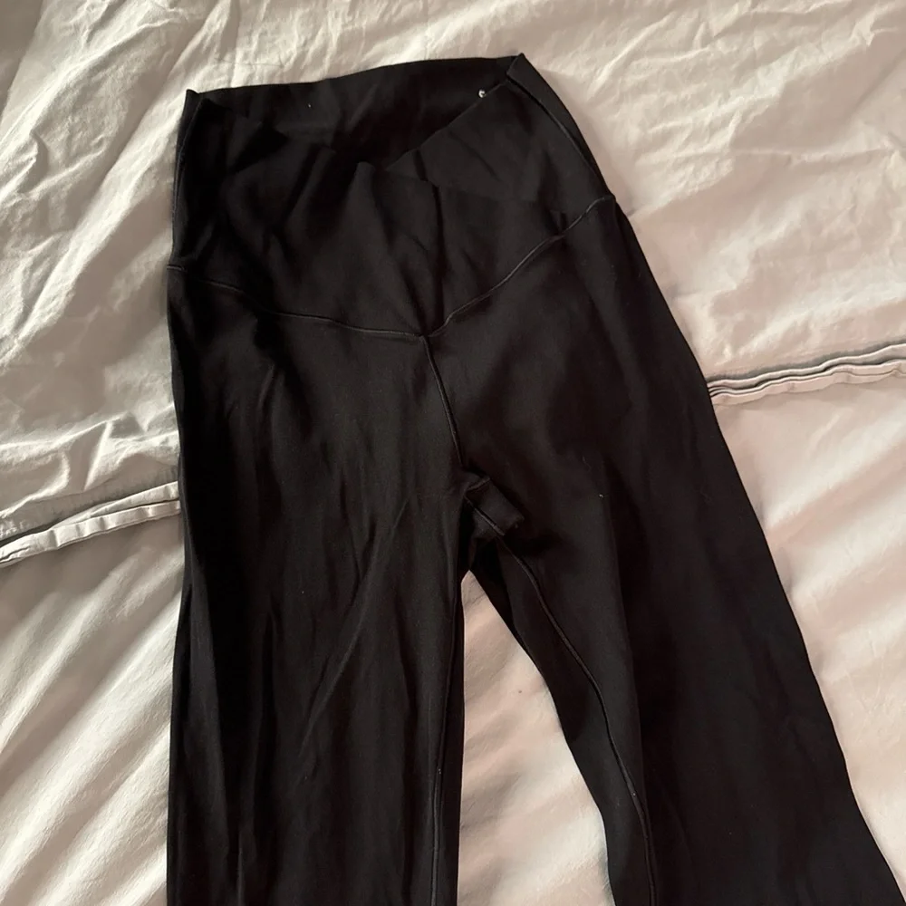 Aerie Black Flared Leggings - Picture 2 of 8